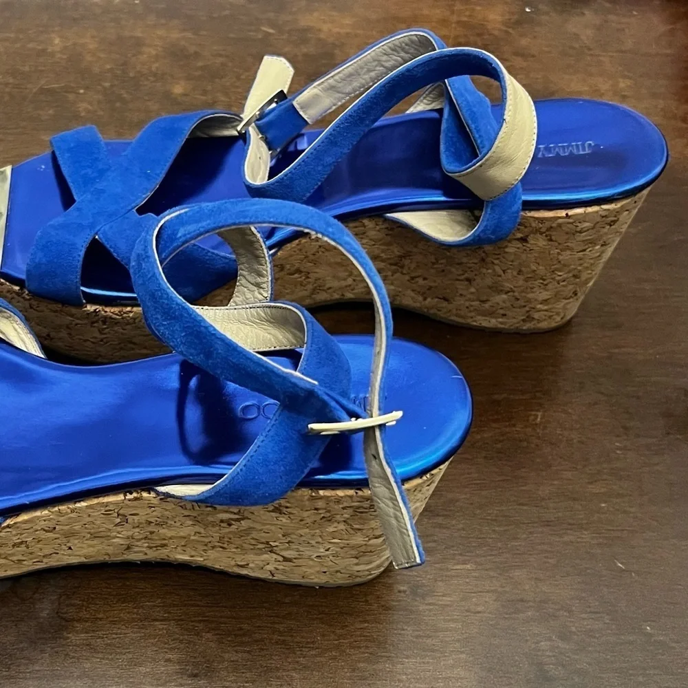 Jimmy Choo - Platform ankle strap size EU42